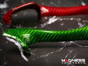 Alfa Romeo Giulia Steering Wheel Trim - Carbon Fiber - Upper Cover - Italian Theme - QV Model